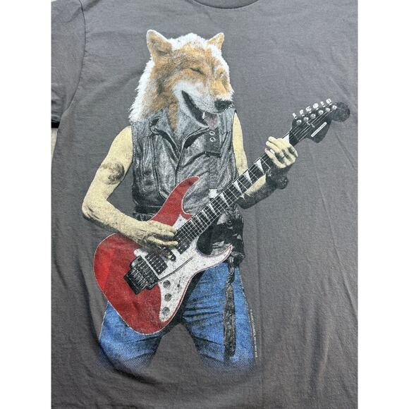 Audio Council Men's Wolf Jam T-Shirt Copyright 2015‎ Sun Faded Gray Size Small - Picture 2 of 8